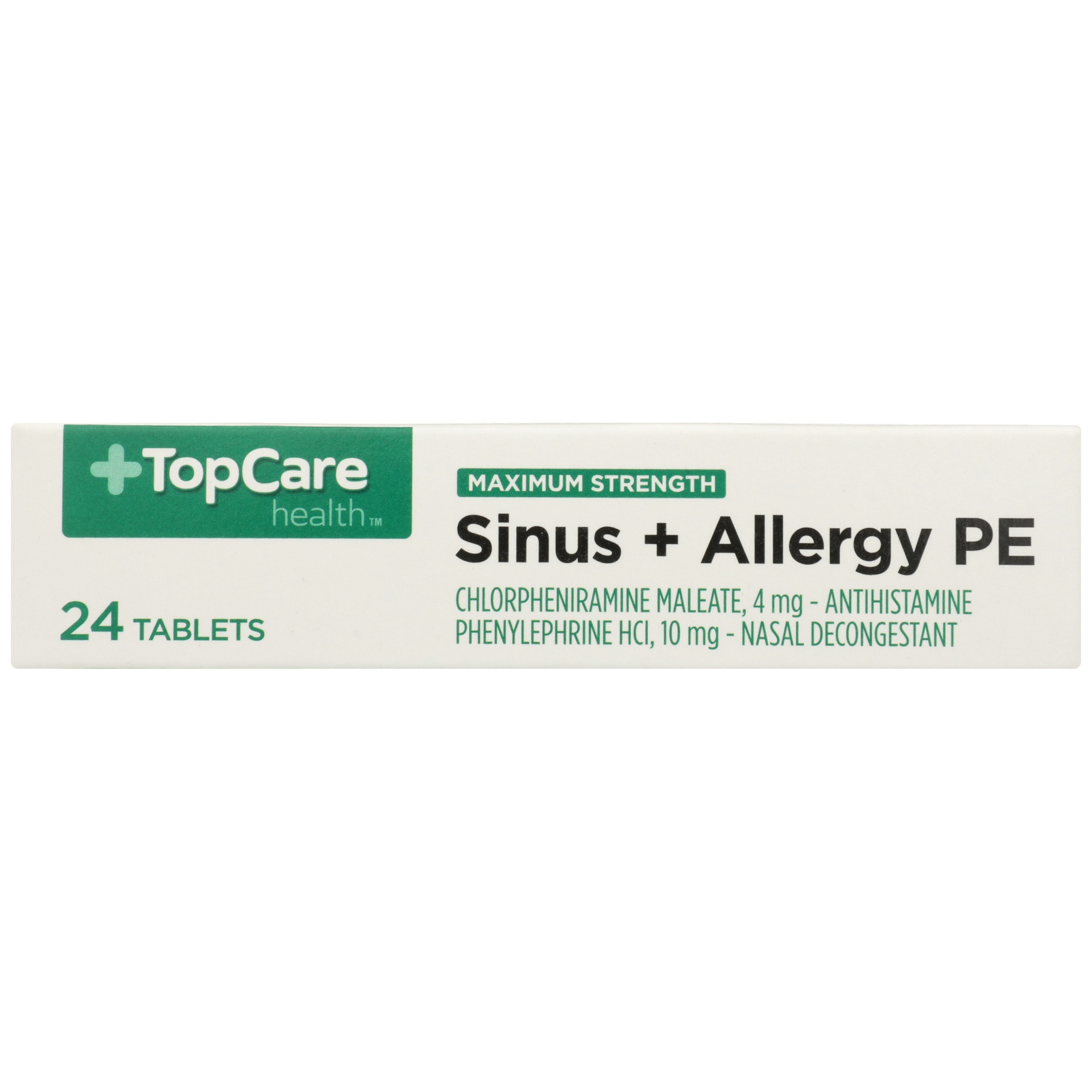 slide 5 of 6, TopCare TOP CARE Topcare Sinus & Allergy Pe, Maximum Strenght, 24 ct