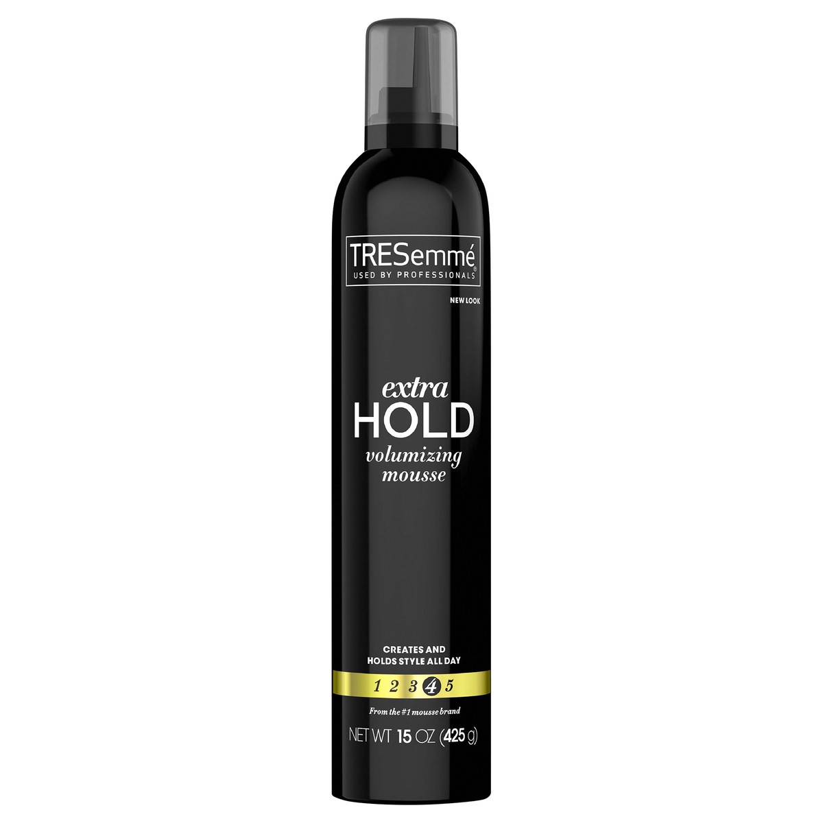 slide 5 of 5, TRESemmé Extra Hold Volumizing Mousse, 15 oz, 15 oz