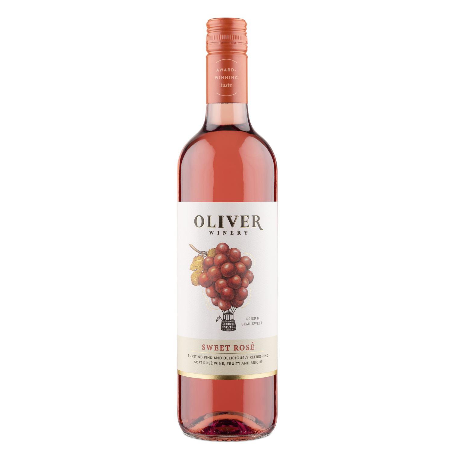 slide 1 of 2, Oliver Winery Sweet Rosé Wine 750mL, 750 ml