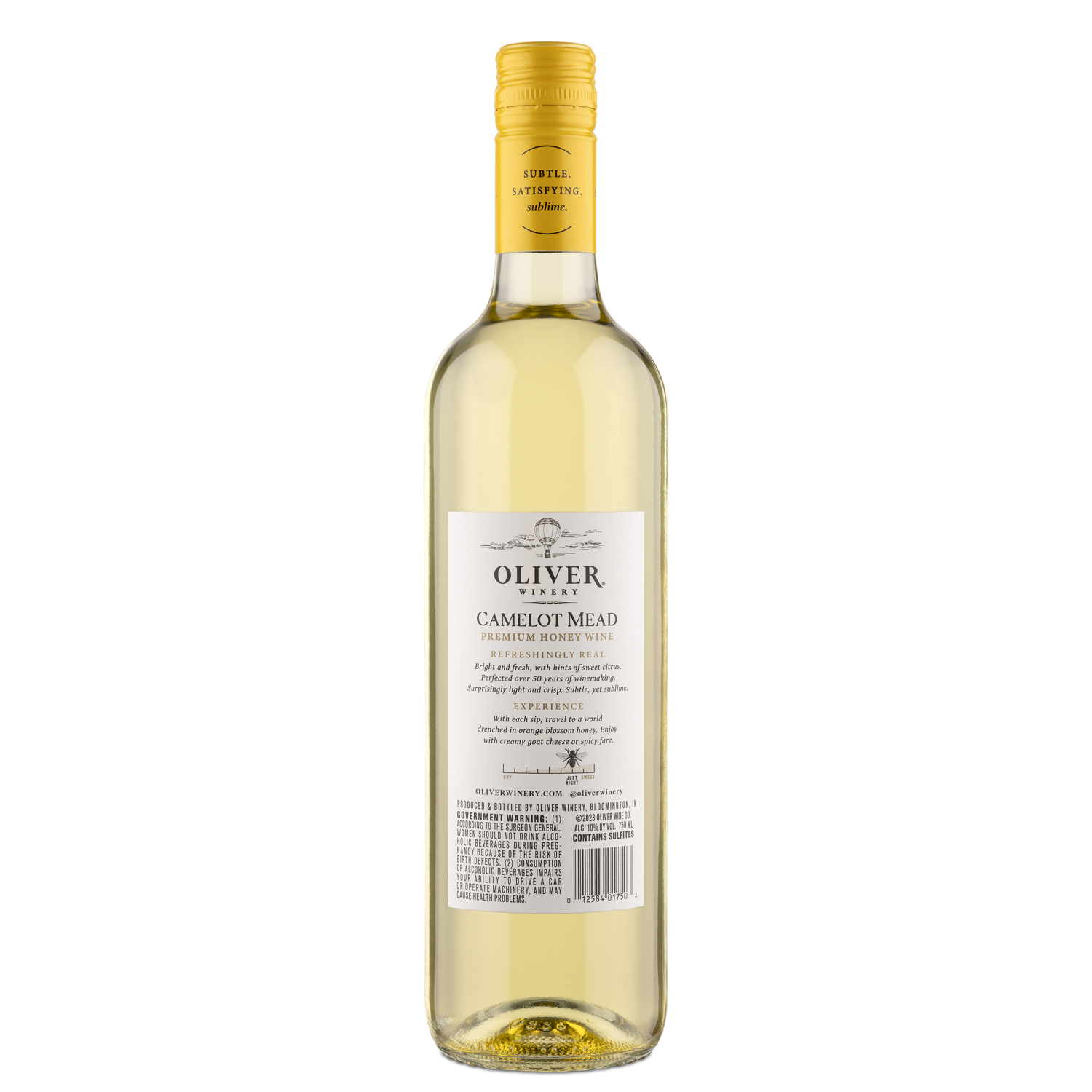 slide 2 of 2, Oliver Winery Camelot Mead Honey Wine, 750 ml