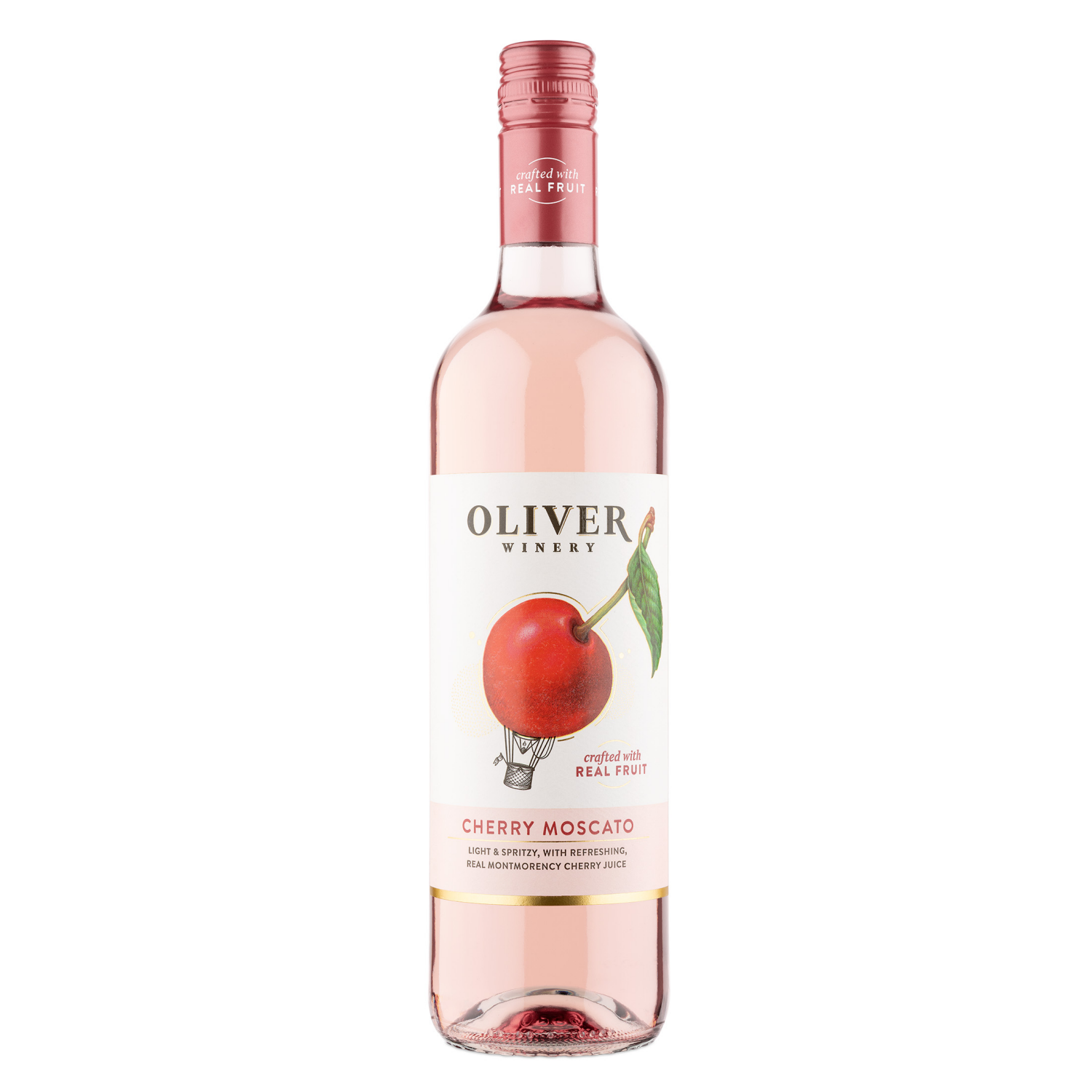 slide 1 of 2, Oliver Winery Cherry Moscato Wine, 750 ml