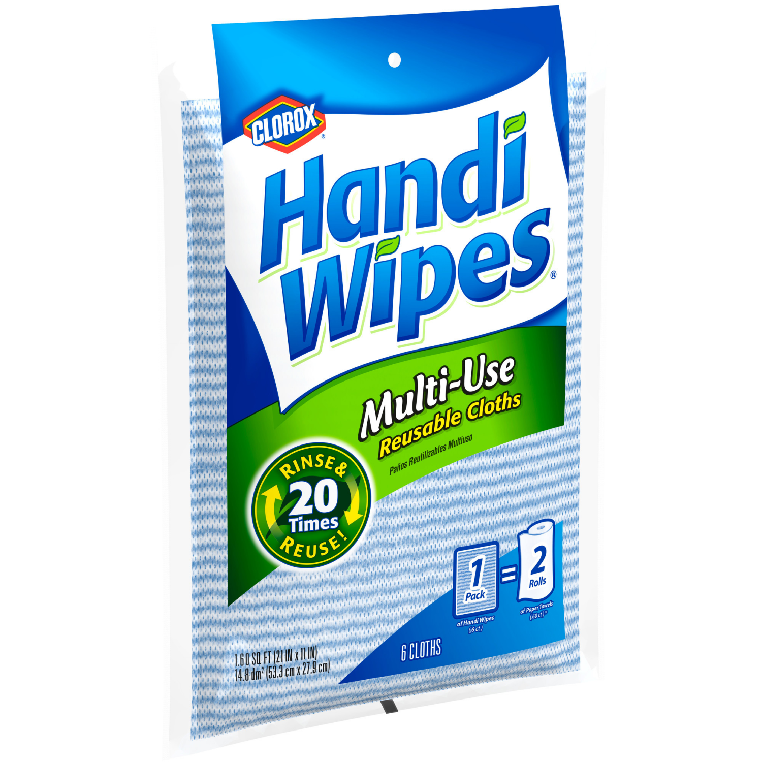 slide 5 of 7, Clorox Handi Wipes Multi-Use Reusable Cloths 6 ea, 6 ct