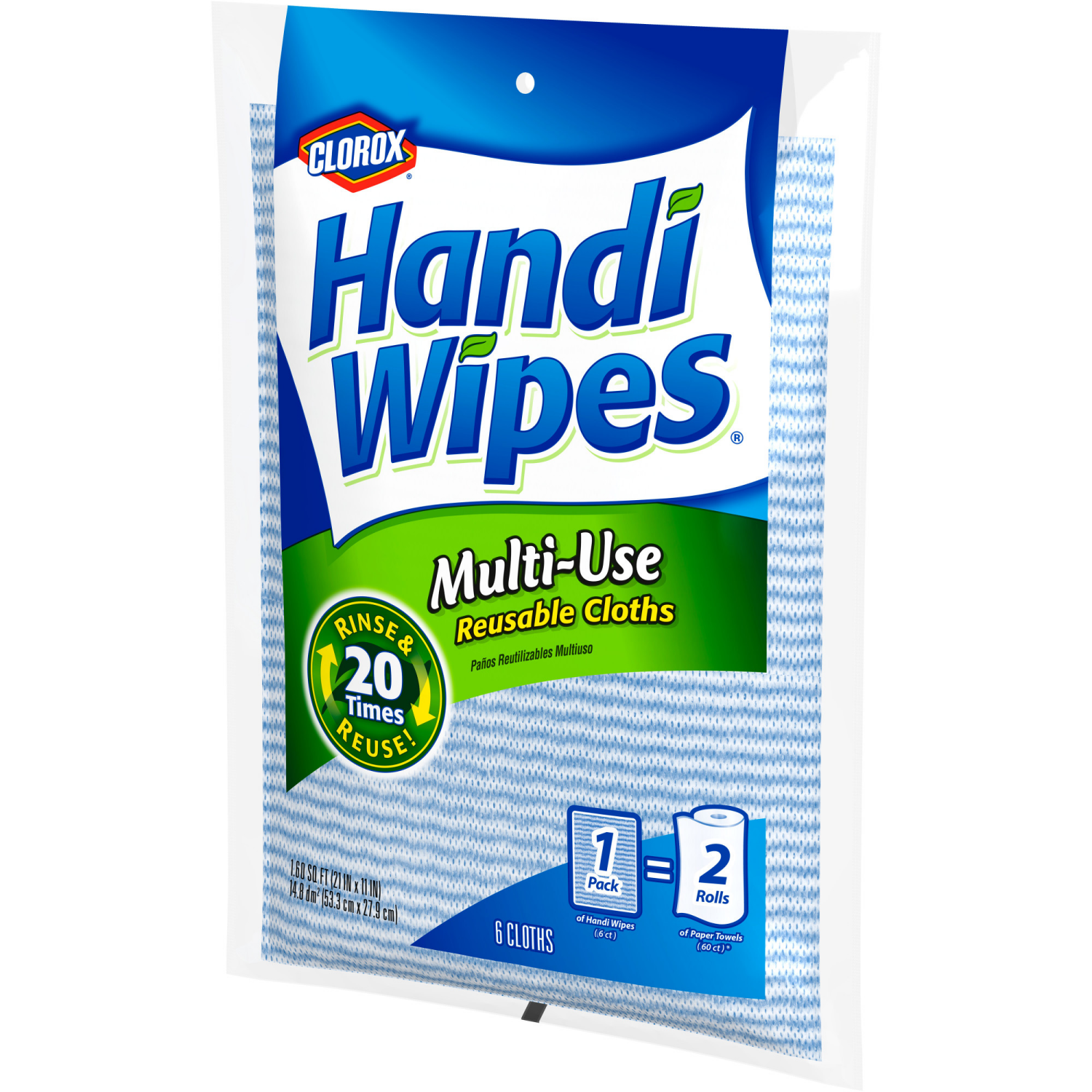 slide 6 of 7, Clorox Handi Wipes Multi-Use Reusable Cloths 6 ea, 6 ct