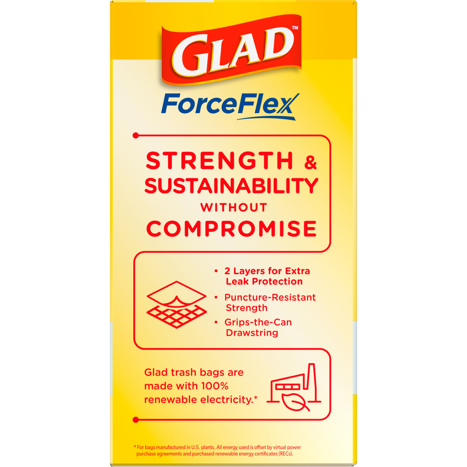 slide 3 of 8, Glad ForceFlex 13 Gallon Kitchen Drawstring Fragrance Free Bags Tall 80 ea, 80 ct