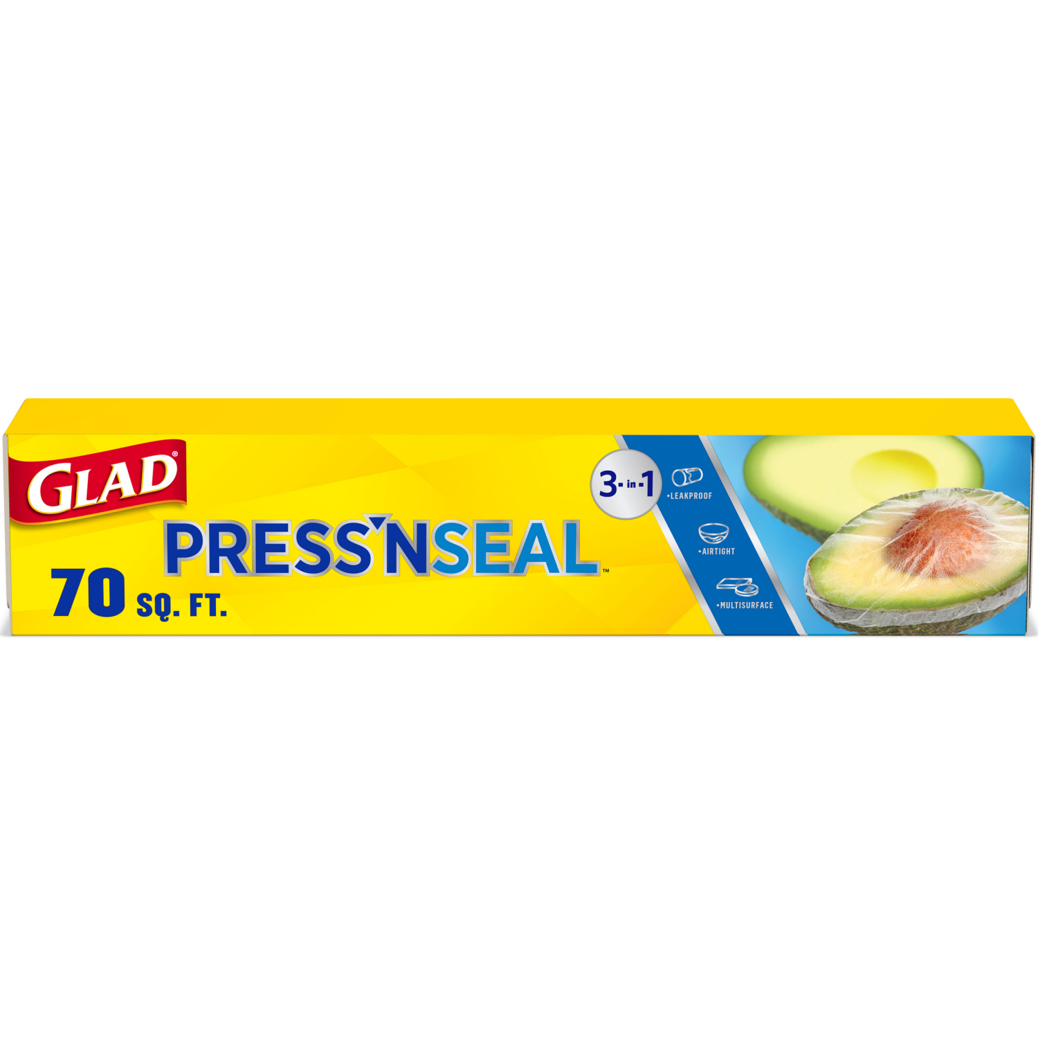 slide 1 of 8, Glad Press'n Seal Plastic Food Wrap, 1 ct