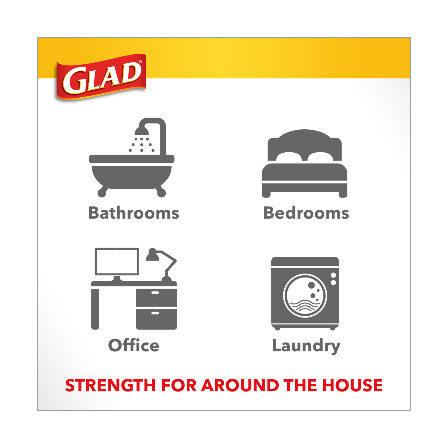 slide 4 of 8, Glad 4 Gallon Small Quick-Tie Fresh Clean Trash Bags 26 ea, 26 ct