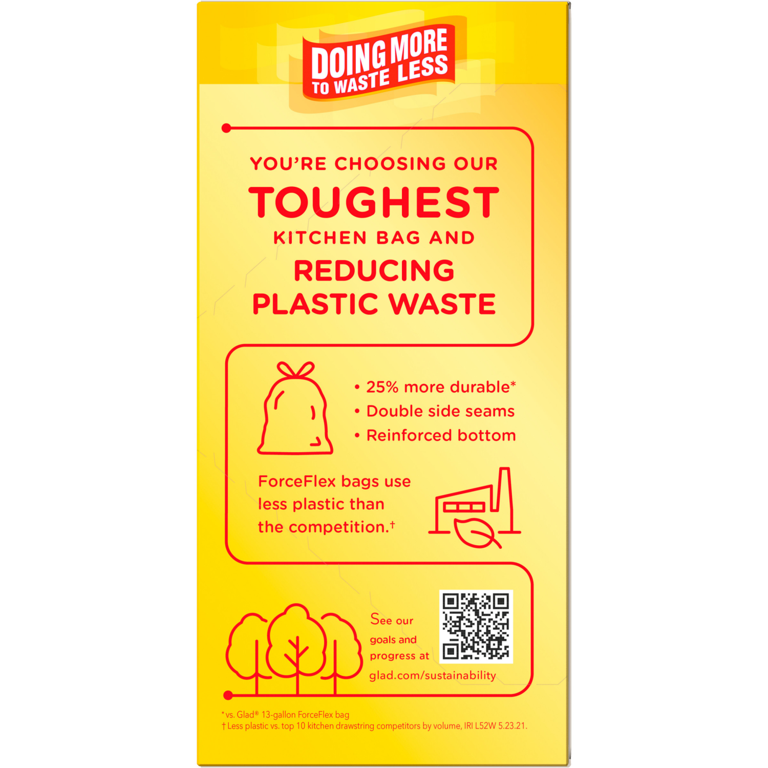 slide 2 of 8, Glad ForceFlexPlus Tall Kitchen Drawstring Febreze Cherry Blossom Trash Bags, 34 ct