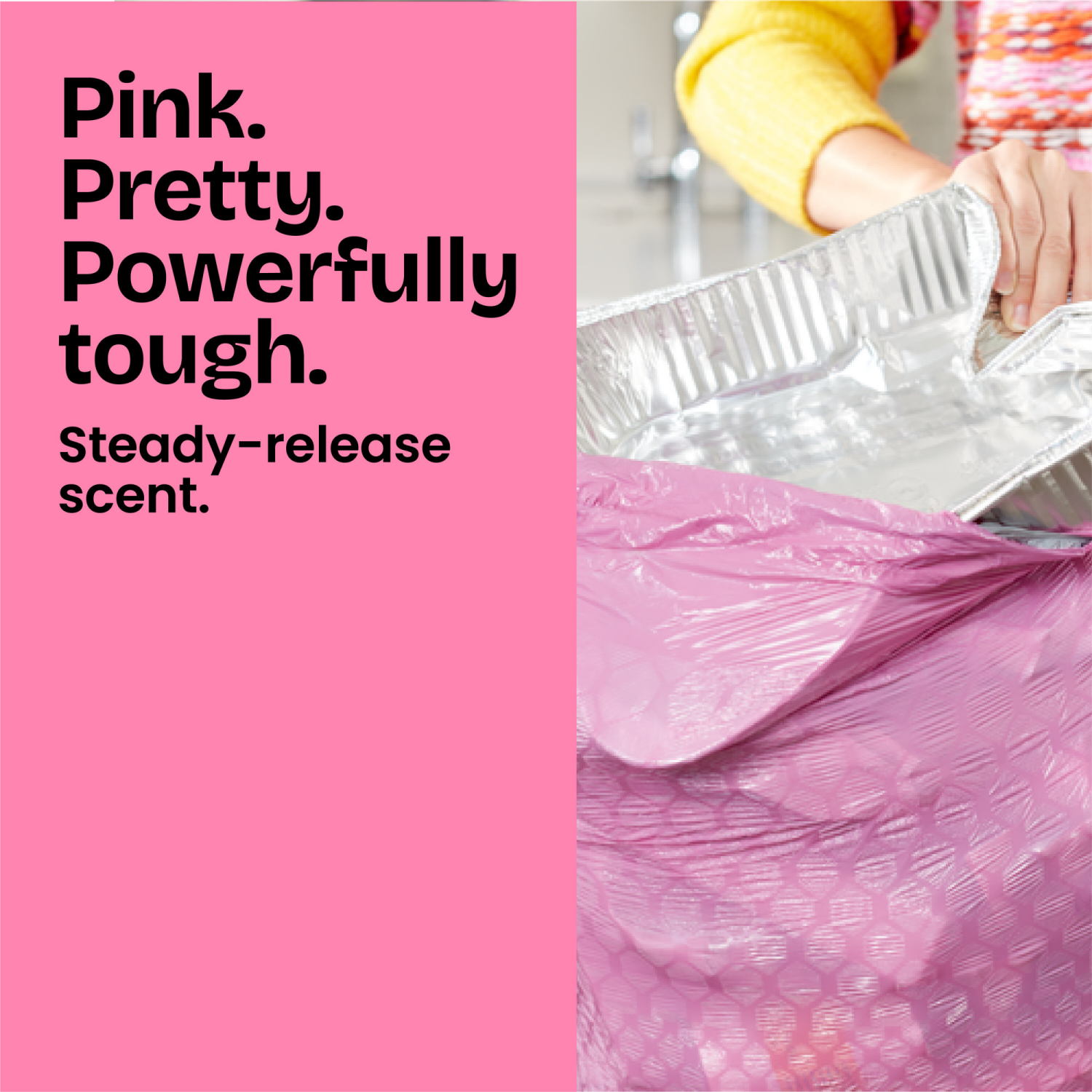 slide 7 of 8, Glad ForceFlexPlus Tall Kitchen Drawstring Febreze Cherry Blossom Trash Bags, 34 ct