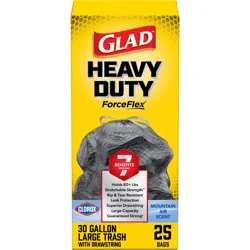 Glad ForceFlex with Clorox Large Drawstring Mountain Air Trash Bags