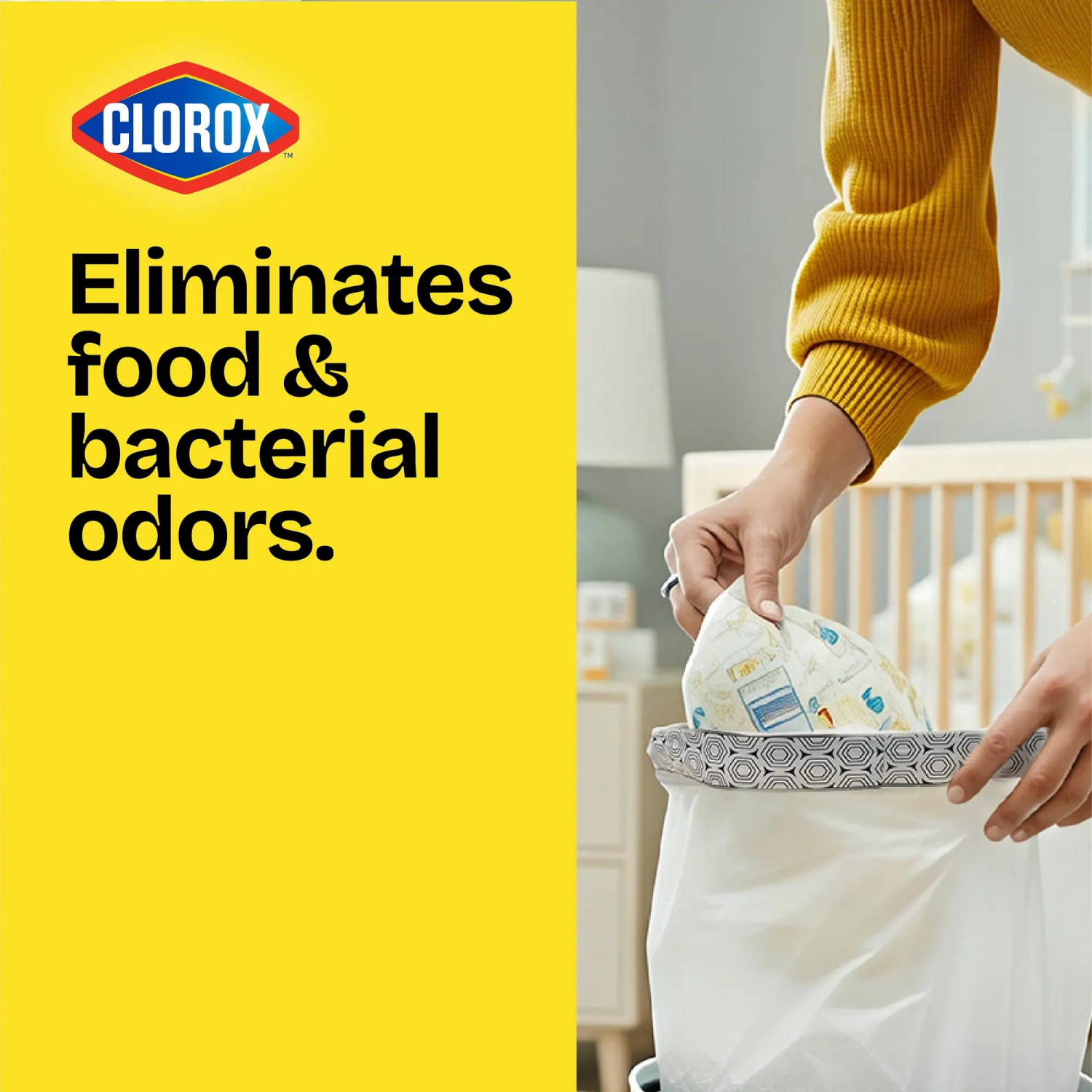 slide 7 of 8, Glad Medium Drawstring Trash Bags with Clorox, 8 Gallon Grey Trash Bags, Lemon Fresh Bleach Scent, 26 Count, 26 ct