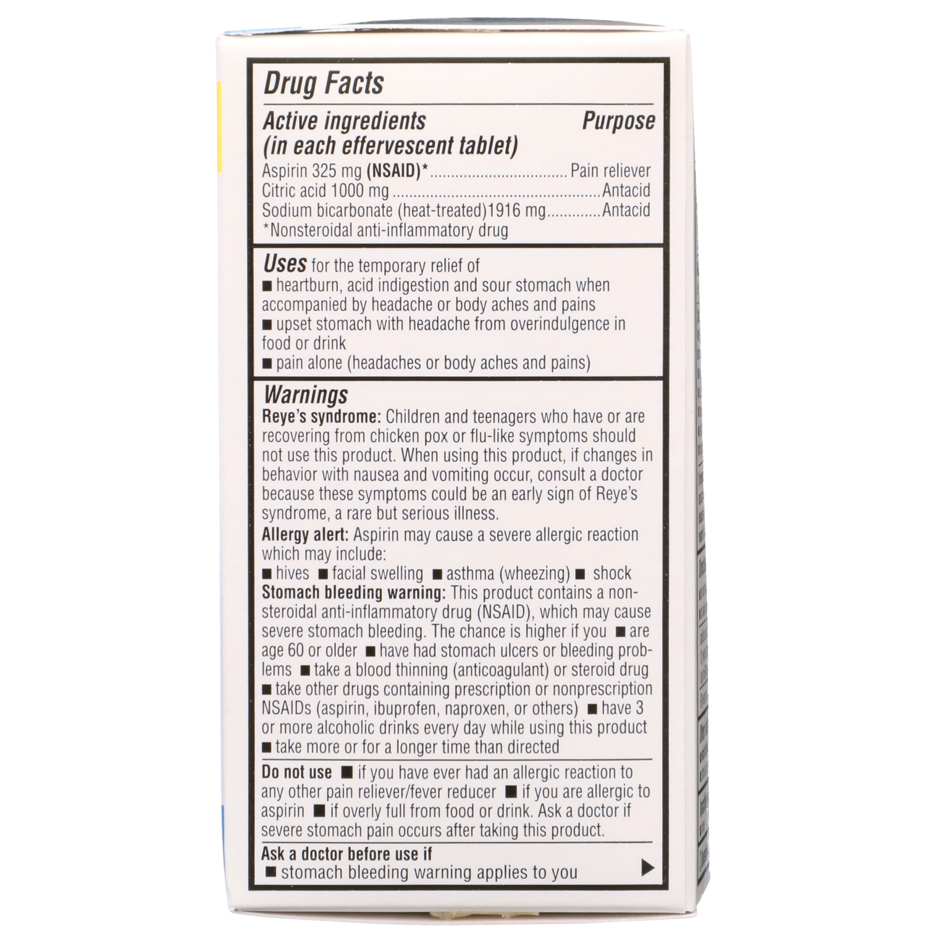 slide 3 of 6, TopCare Health Original Flavor Pain Relief 36 Effervescent Tablets, 36 ct