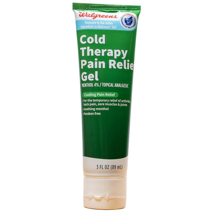 slide 1 of 2, Walgreens Cold Therapy Pain Relief Gel, 3 fl oz