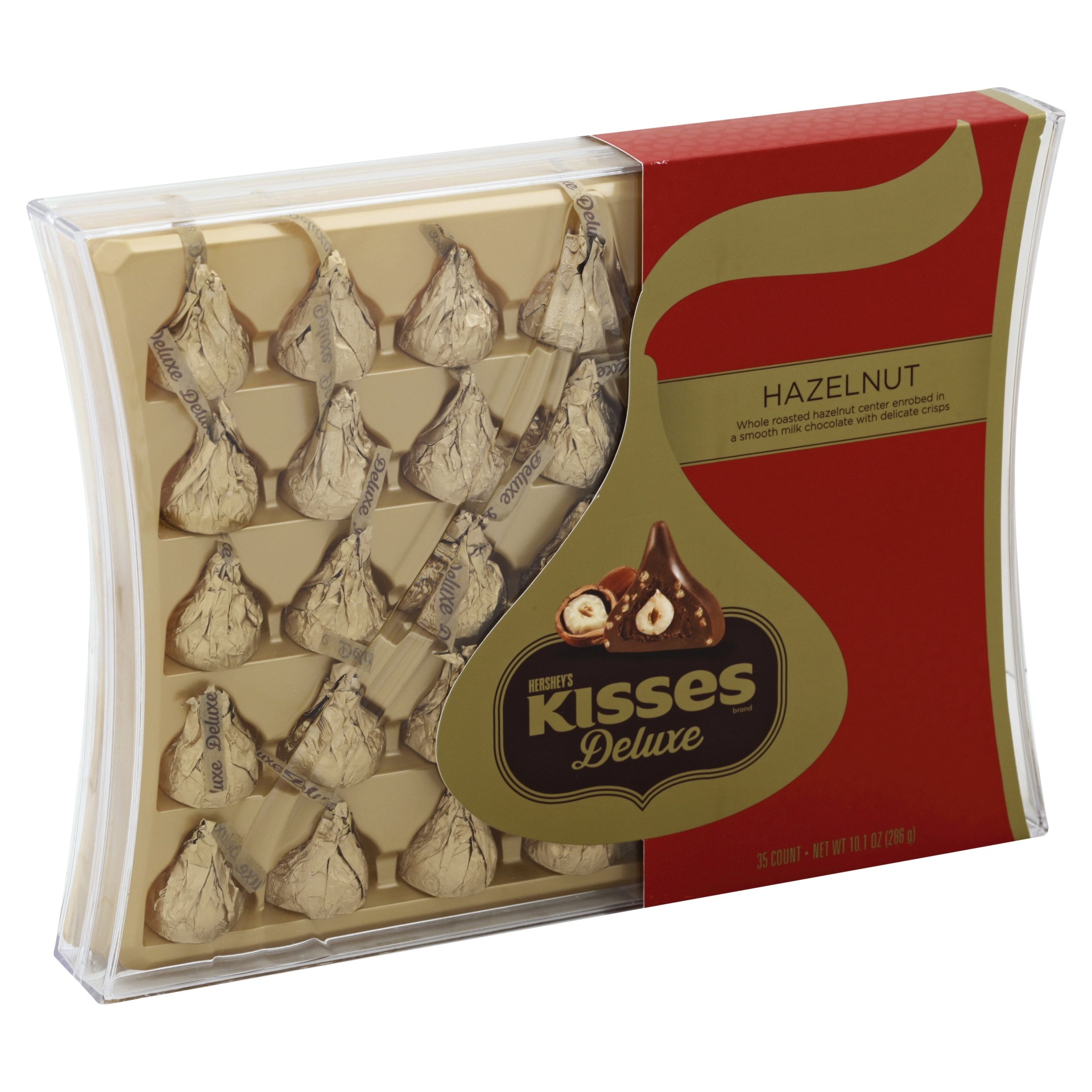 slide 1 of 4, Hershey's Kisses Deluxe Hazelnut, 35 ct