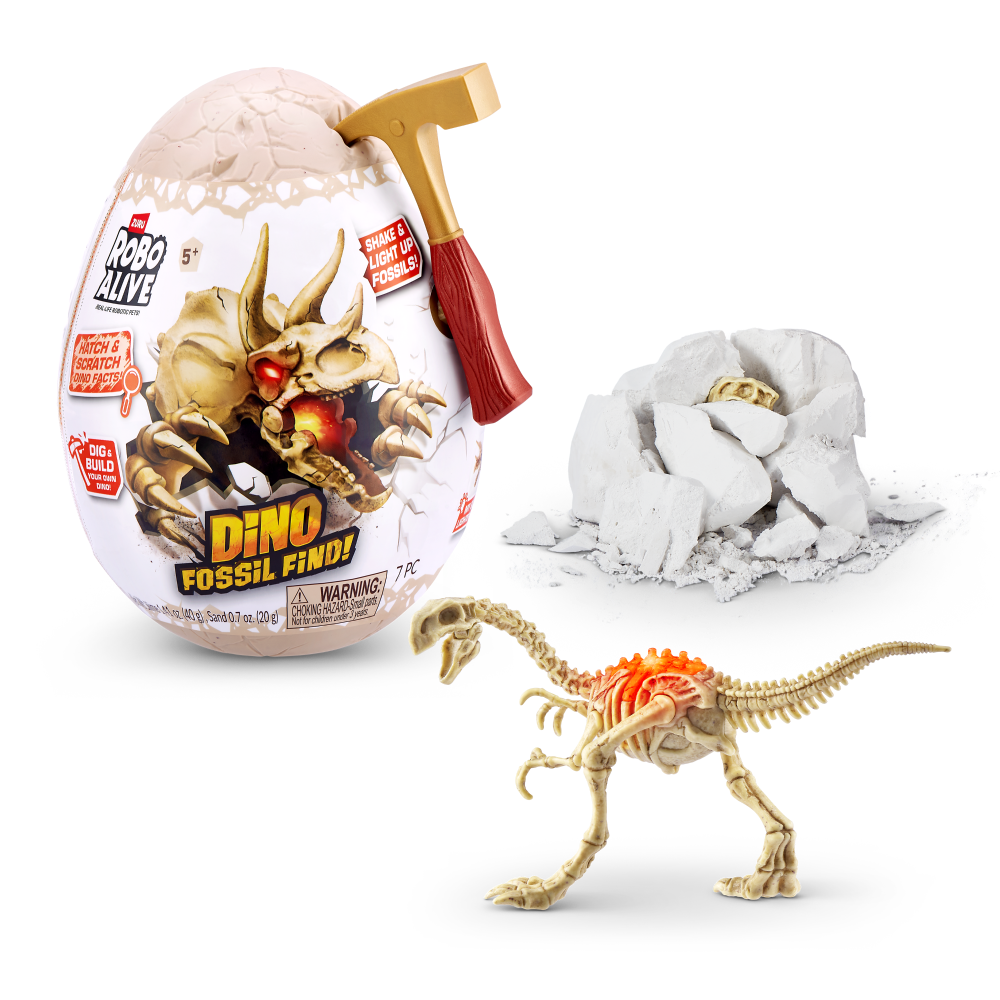 slide 2 of 2, Zuru Robo Alive Dino Fossil Find Mini Surprise Egg, 1 ct