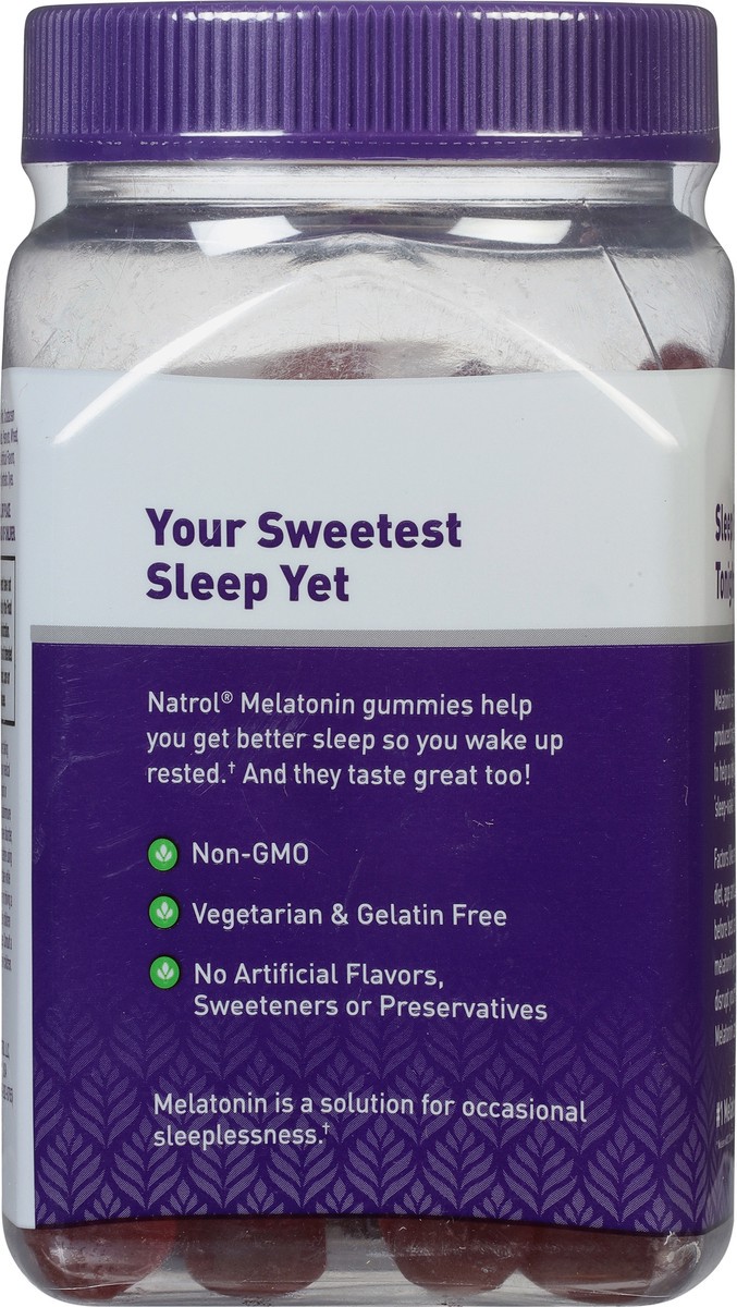 slide 2 of 9, Natrol 10mg Melatonin Gummies, Sleep Support for Adults, Melatonin Supplements for Sleeping, 140 Strawberry-Flavored Gummies, 70 Day Supply, 140 ct