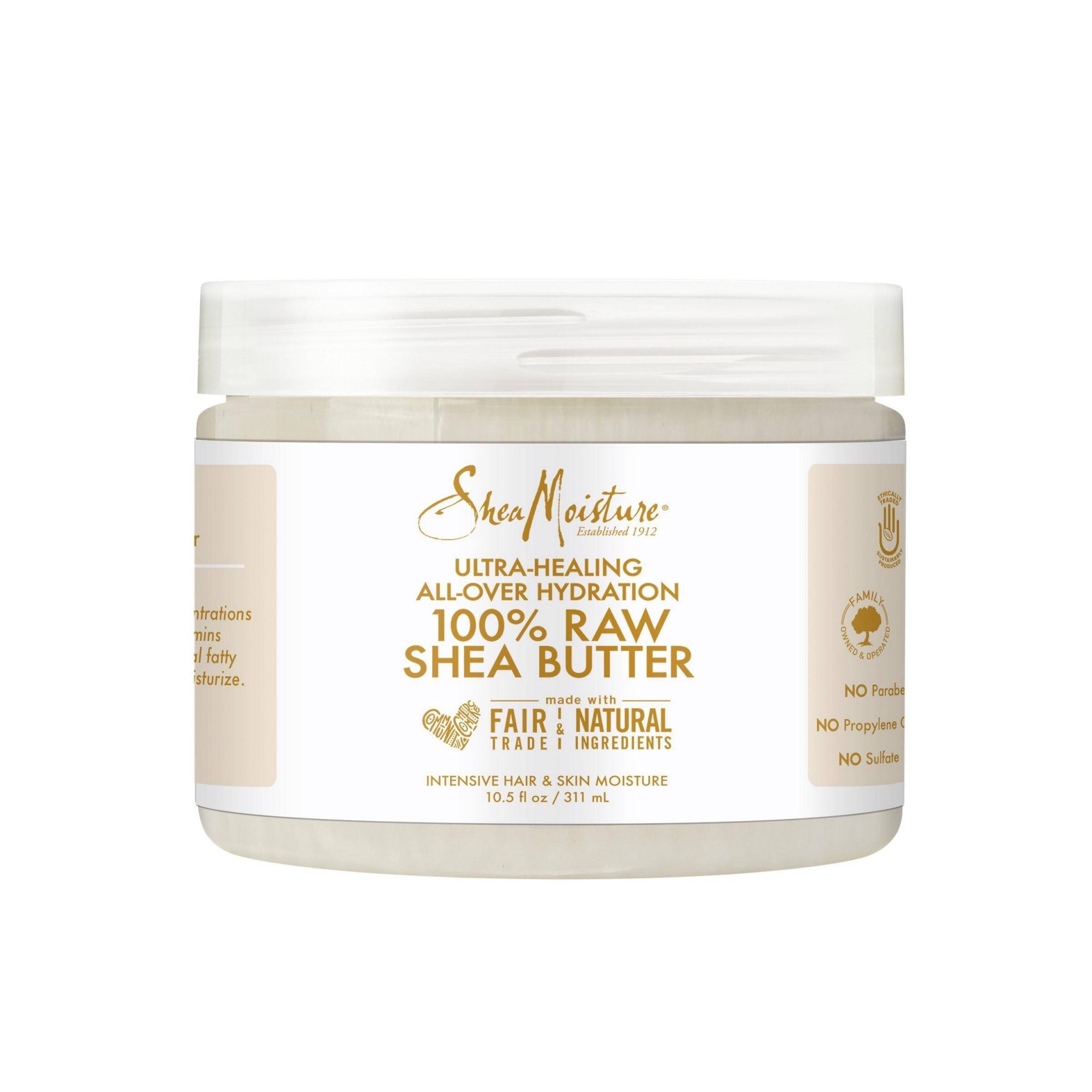 slide 1 of 1, SheaMoisture 100% Raw Shea Butter, 10.5 oz