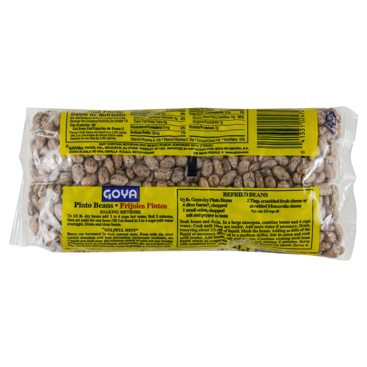 slide 2 of 2, Goya Pinto Beans 16 oz, 1 lb