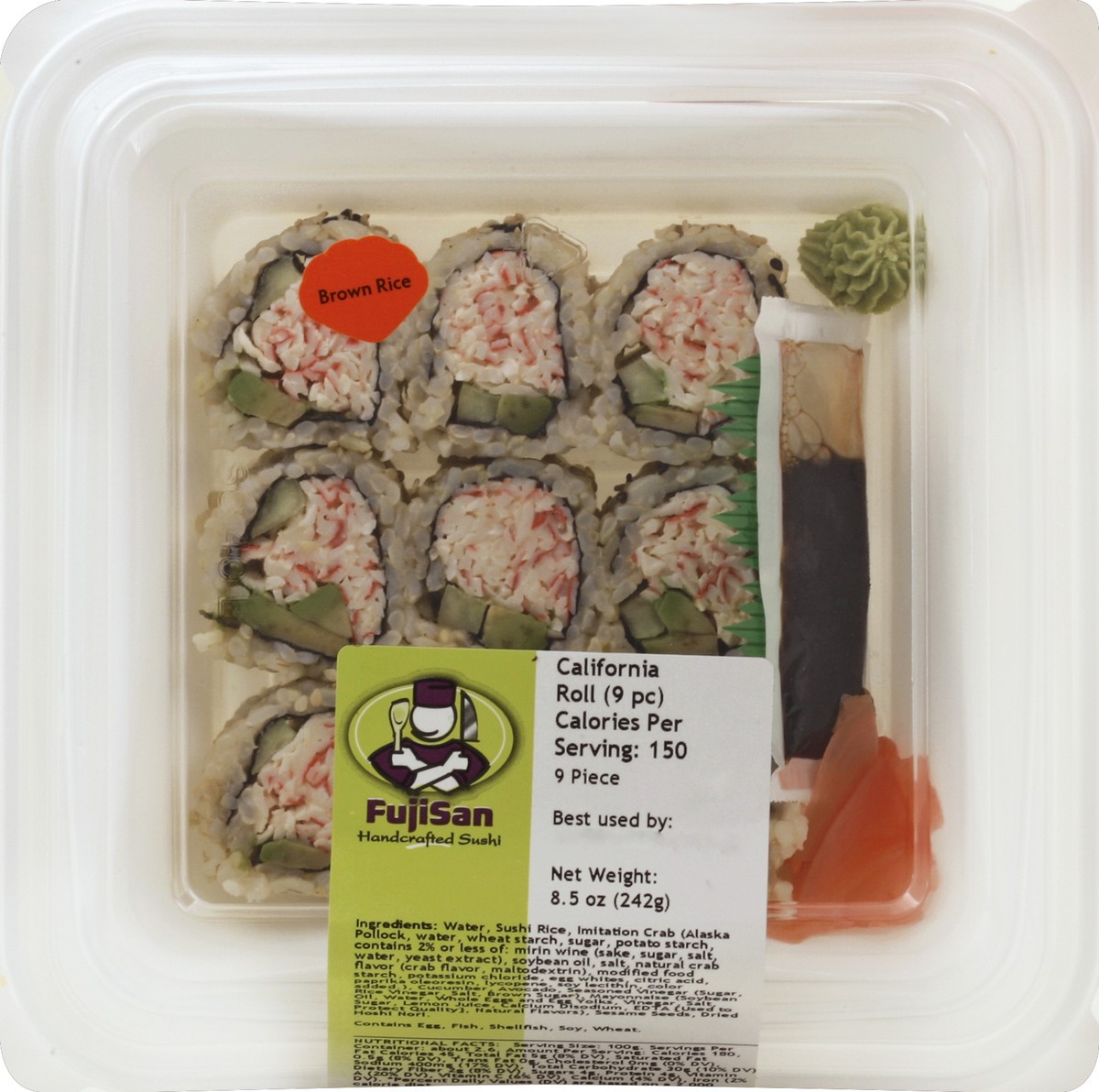 slide 4 of 4, Fujisan California Roll Piece 10 ea, 9.5 oz