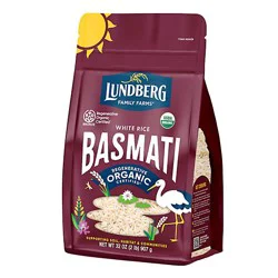 Lundberg Family Farms Regenerative Organic Certified California White Basmati Rice - 32 Oz
