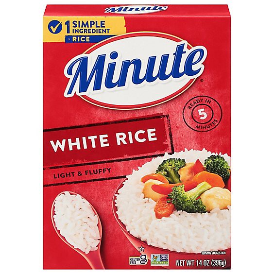 slide 1 of 5, Minute White Rice Instant In Box - 14 Oz, 14 oz