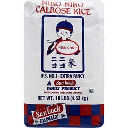Sun Luck Rice Calrose Niko Niko - 10 Lb