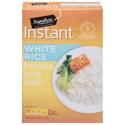 Signature Select Enriched Long Grain Instant White Rice - 28 Oz