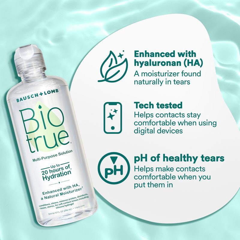 slide 5 of 8, Biotrue Contact Solution for Multipurpose Lens Care - 10 fl oz, 10 fl oz