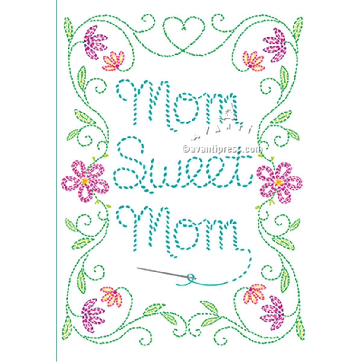 slide 1 of 1, Avanti Mather's Day Card, Cross Stitch, 1 ct