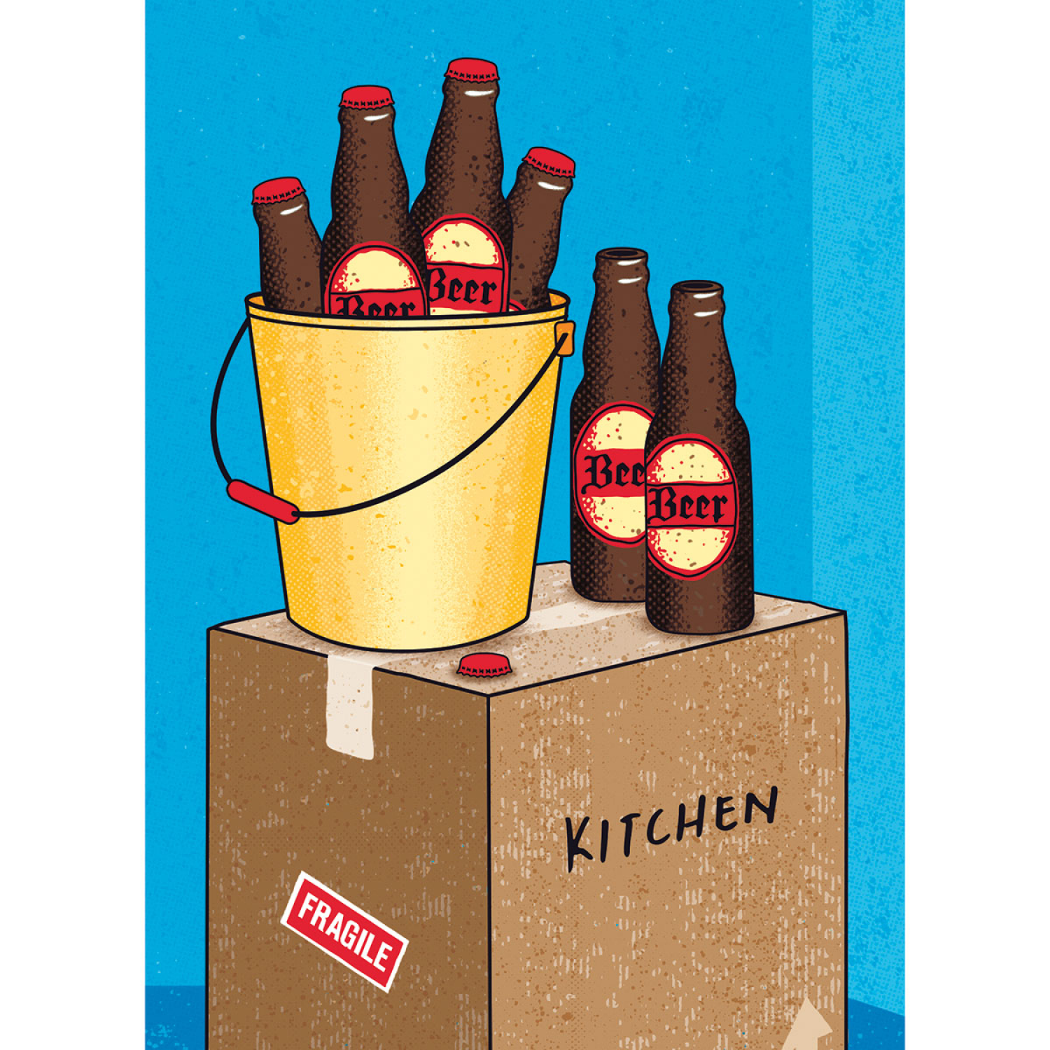 slide 1 of 1, Avanti Card New Home Beer Moving, 1 ct