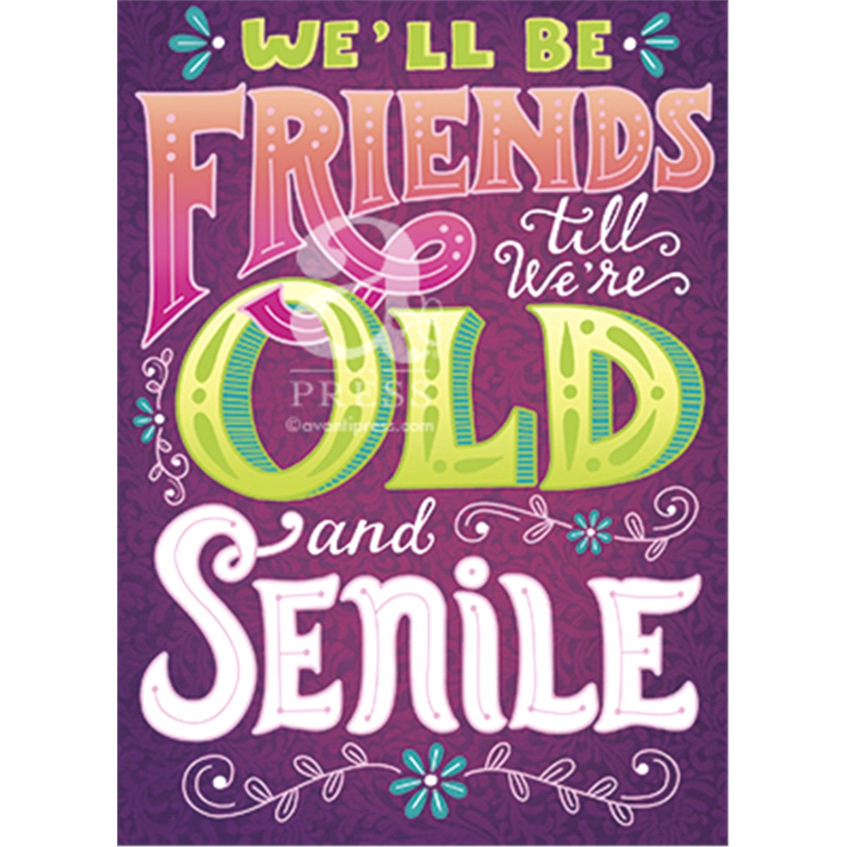 slide 1 of 1, Avanti Apress Old and Senile Card, 1 ct