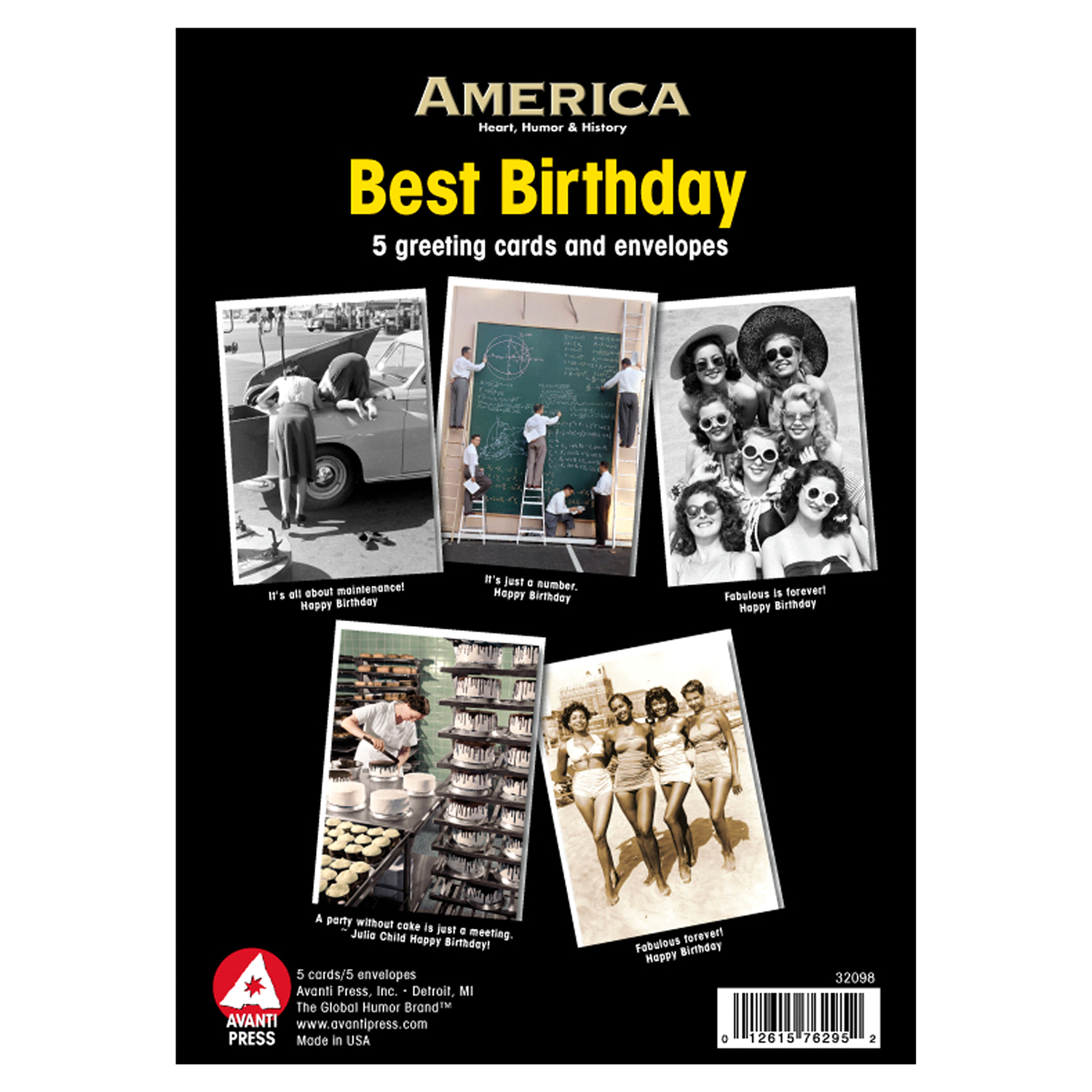 slide 1 of 1, Avanti Press Card Packs, 6 Cards and Envelopes, 6 ct