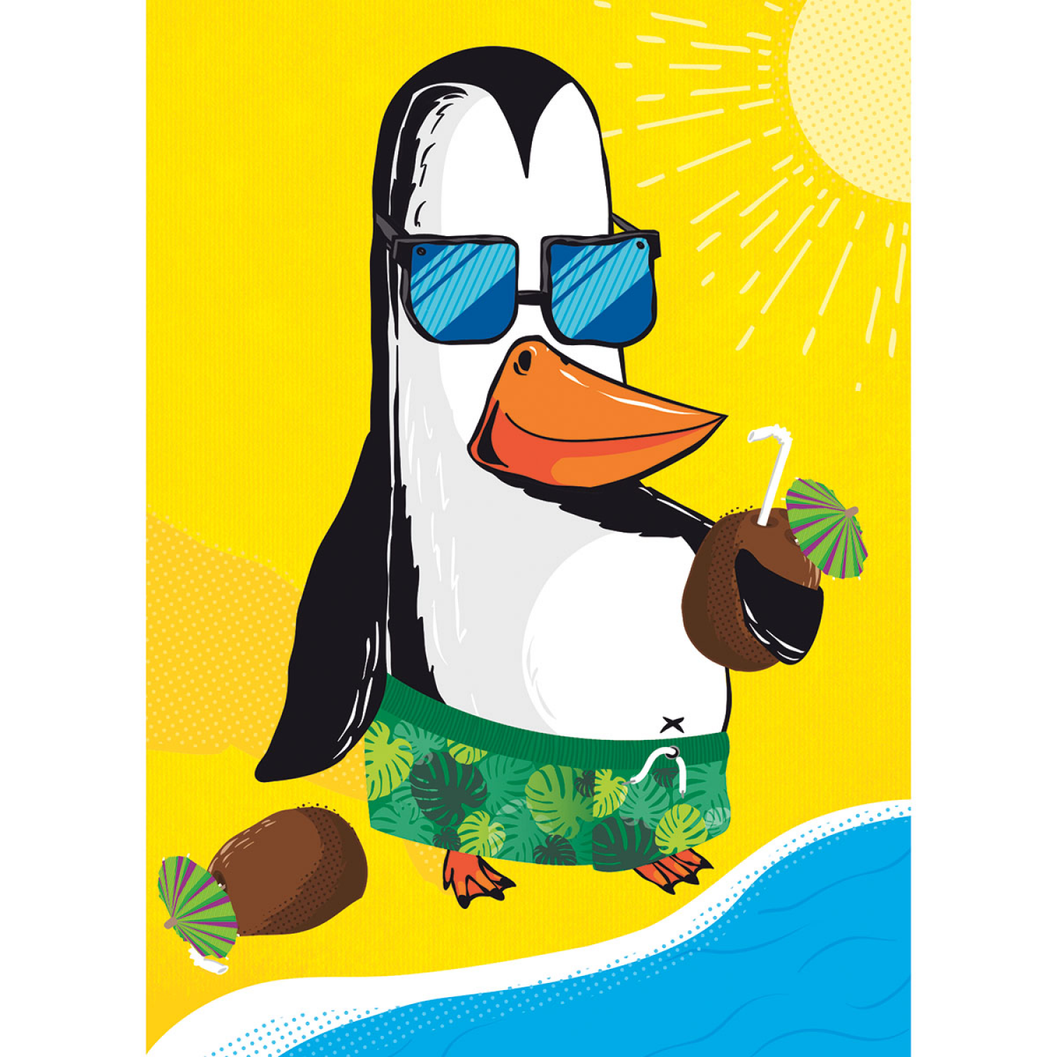 slide 1 of 1, Avanti Press Penguin On Beach, 1 ct