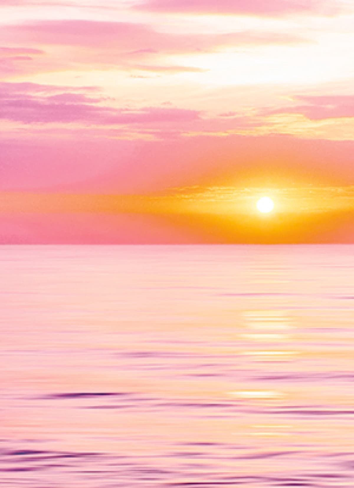 slide 1 of 1, Avanti Card Blank Sunset Over Water, 1 ct