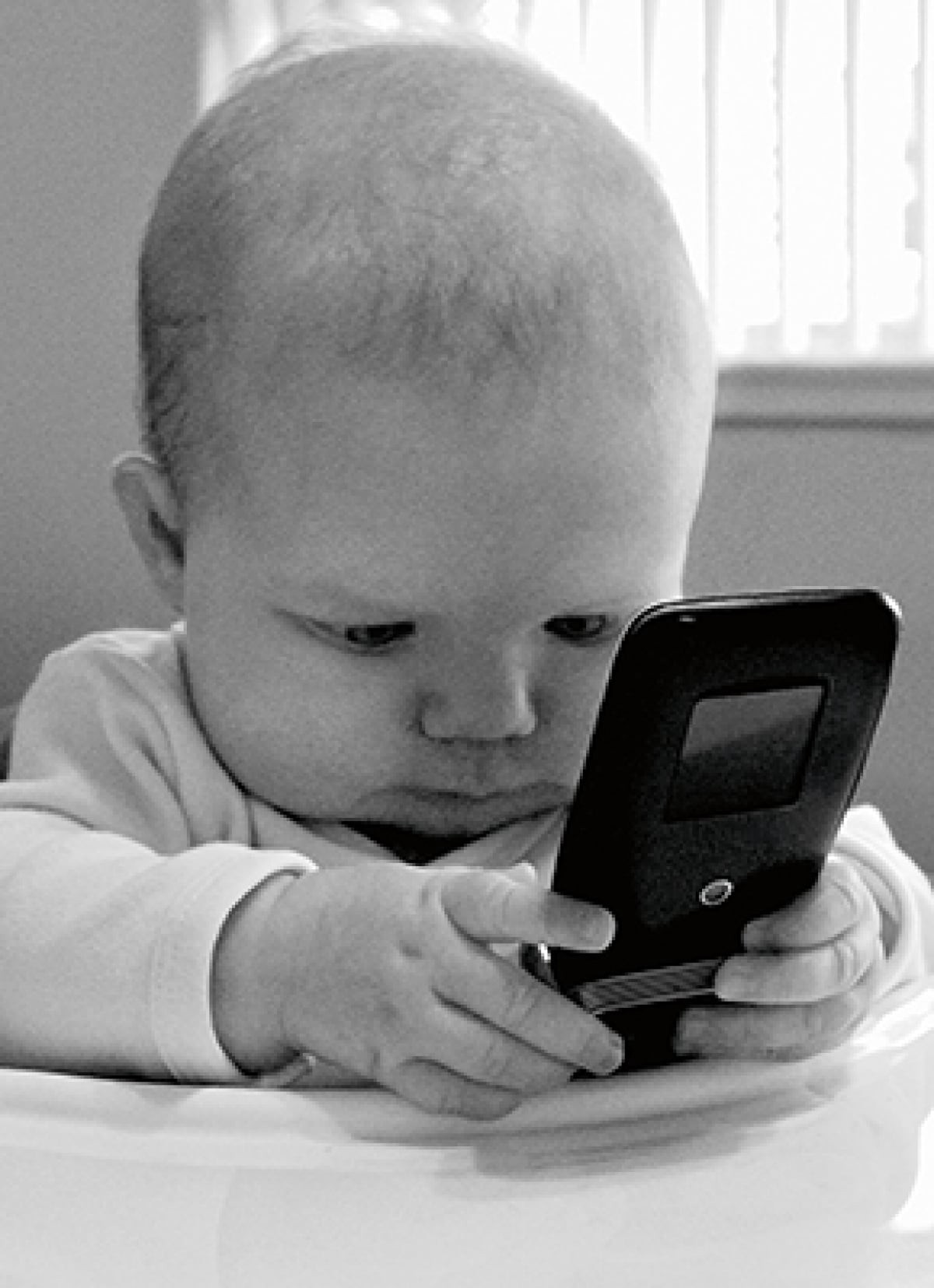 slide 1 of 1, Avanti Card Birthday Baby With Cell Phone, 1 ct