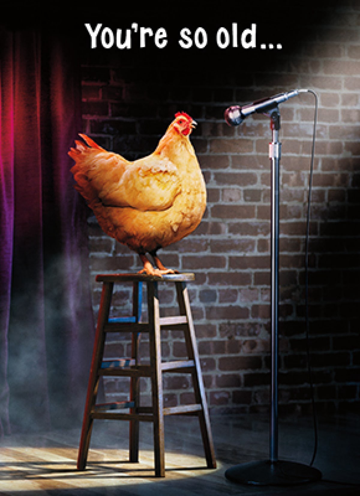 slide 1 of 1, Avanti Card Birthday Stage Chicken New Verse, 1 ct