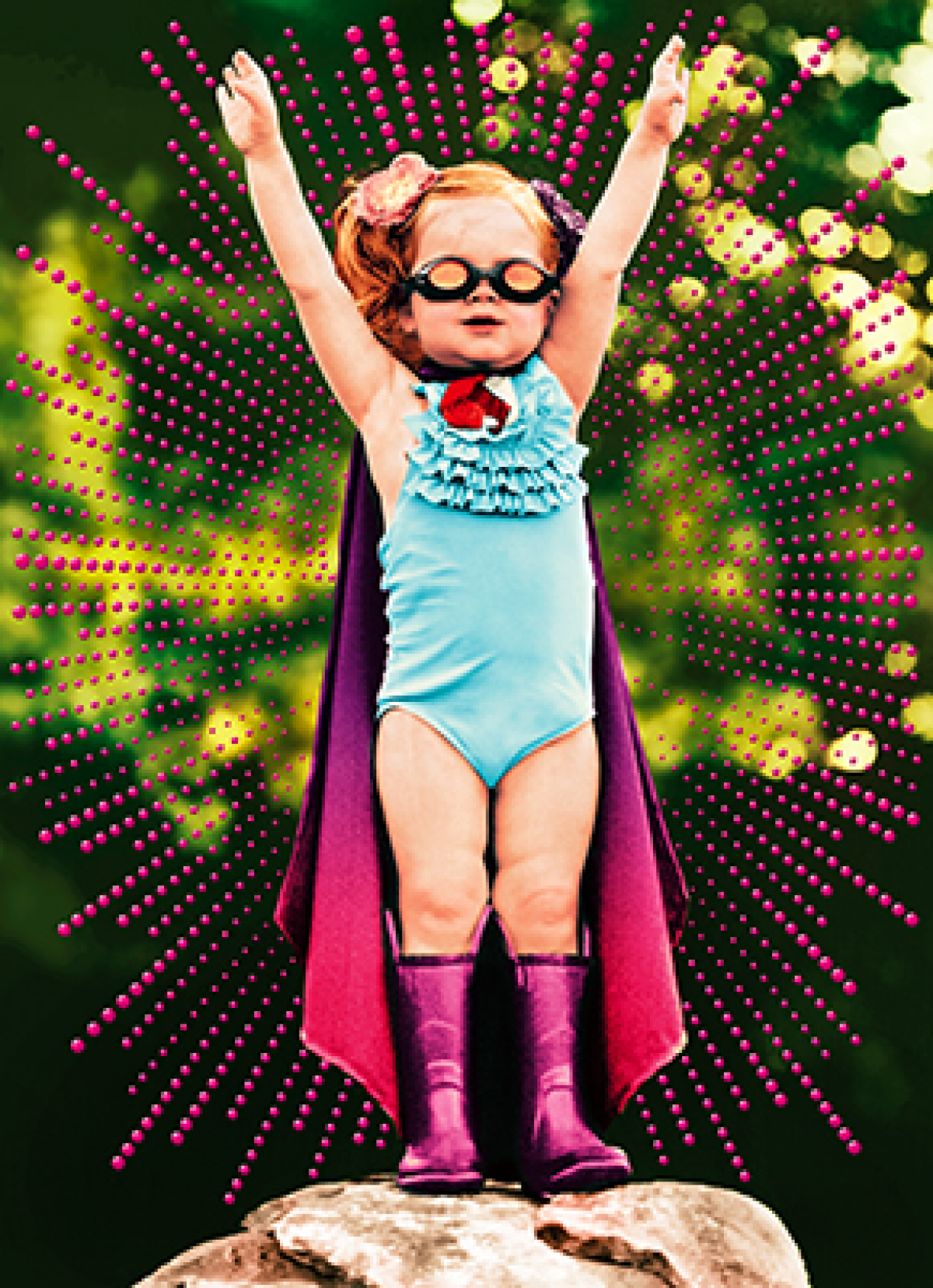 slide 1 of 1, Avanti Card Bday Little Girl Superhero, 1 ct