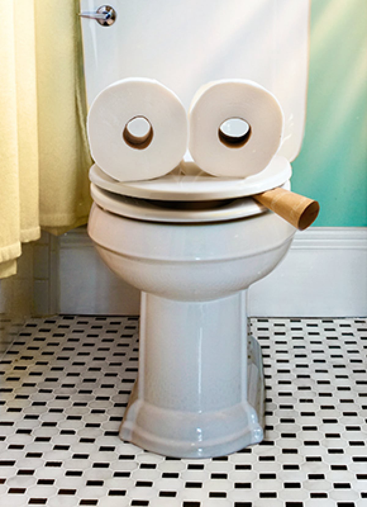 slide 1 of 1, Avanti Card Almost Funny Toilet Face, 1 ct