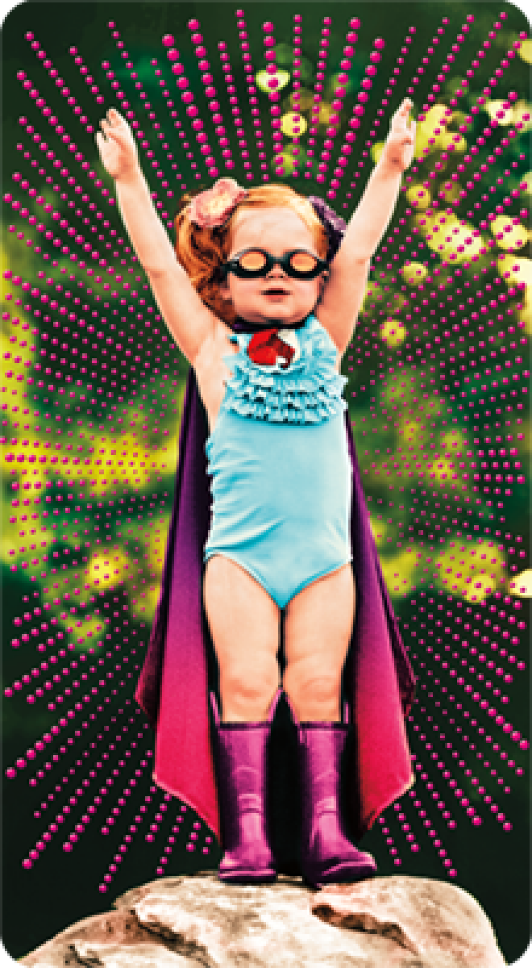slide 1 of 1, Avanti Card Bday Little Girl Super Hero, 1 ct