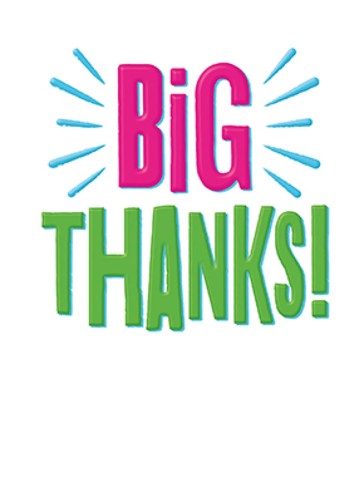 slide 1 of 1, Avanti Card Thanks Big Thanks, 1 ct