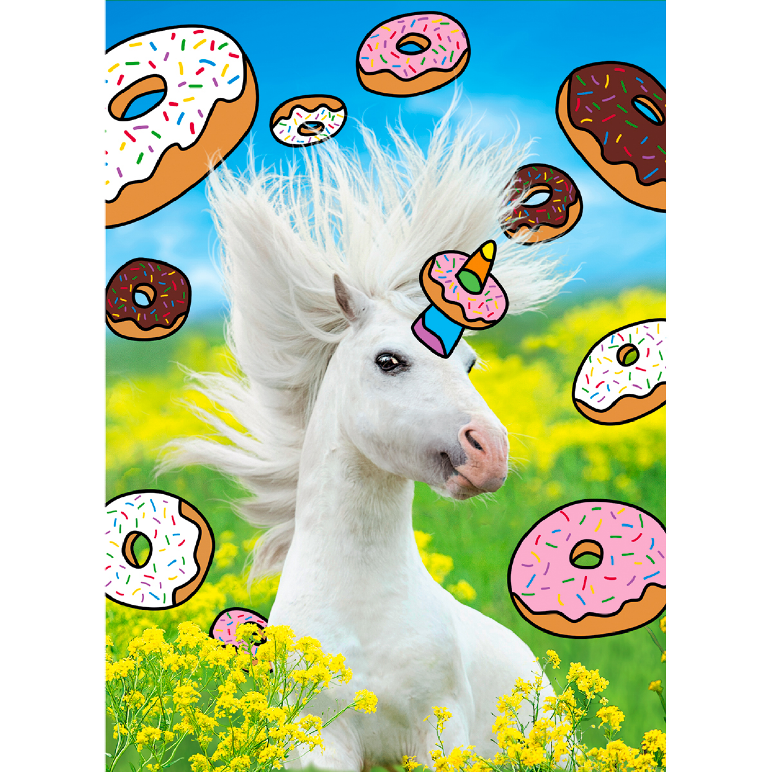 slide 1 of 1, Avanti Card Bday Uni Donut Lent, 1 ct