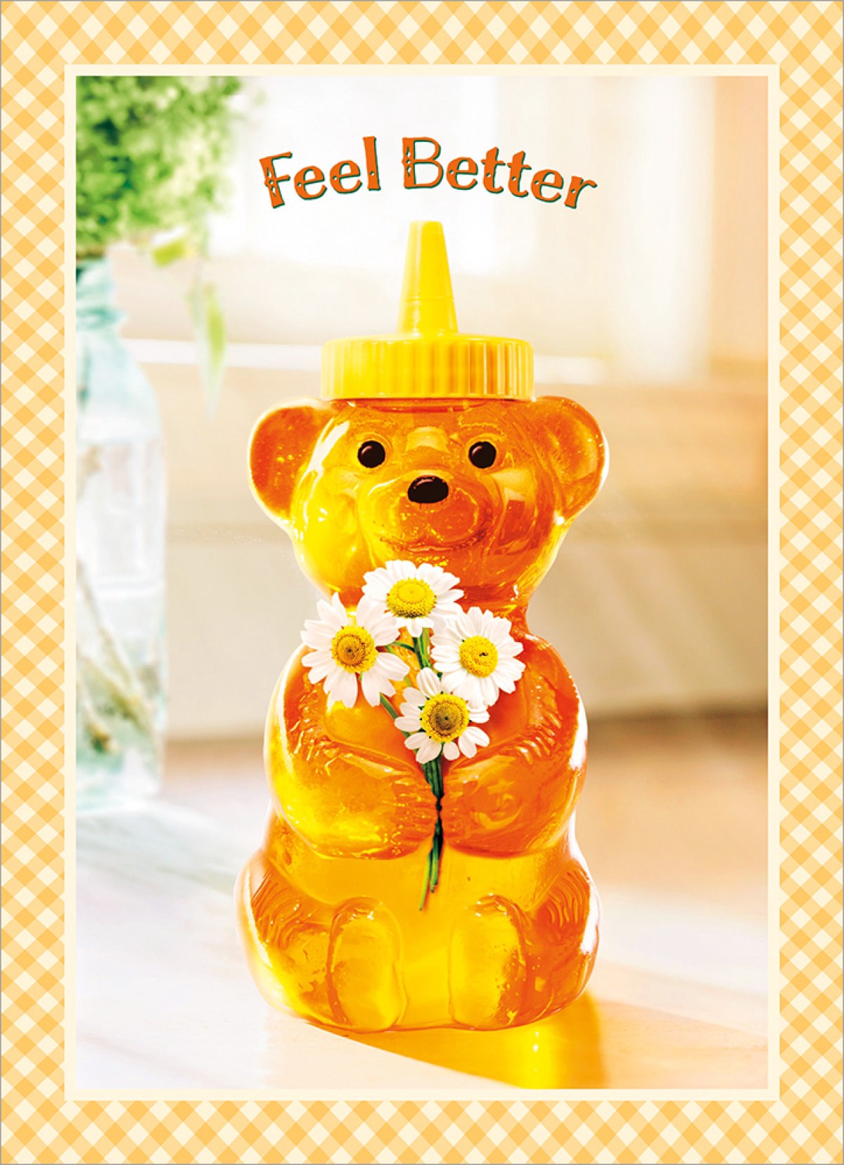 slide 1 of 1, Avanti Card Get Well Honey Bear With Flo, 1 ct
