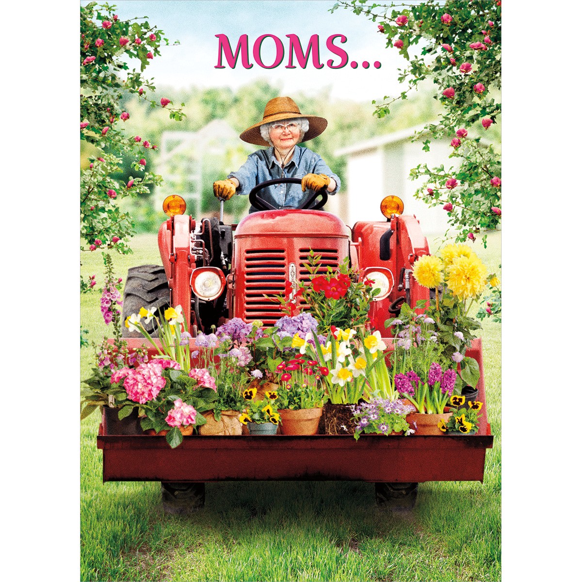 slide 1 of 1, Avanti Card Moms Mom GardeningTractor, 1 ct