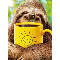 Avanti Sloth With Coffee Support Card, 4 In X 6 In, 1 Ct