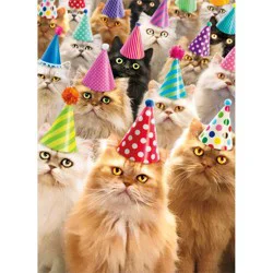 Avanti Cat Party Birthday Card, 4 In X 6 In, 1 Ct