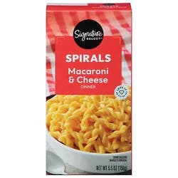 Signature Select Spiral Macaroni & Cheese Dinner Mix - 5.5 Oz