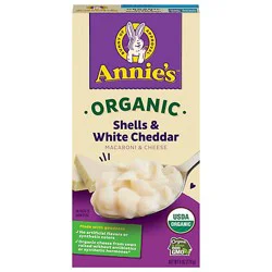 Annie's Homegrown Macaroni & Cheese Organic Shells & White Cheddar Box - 6 Oz