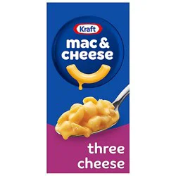Kraft Three Cheese Mac & Cheese Macaroni And Cheese Dinner With Mini-Shell Pasta - 7.25 Oz