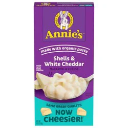 Annie's Homegrown Macaroni & Cheese Shells & White Cheddar Box - 6 Oz
