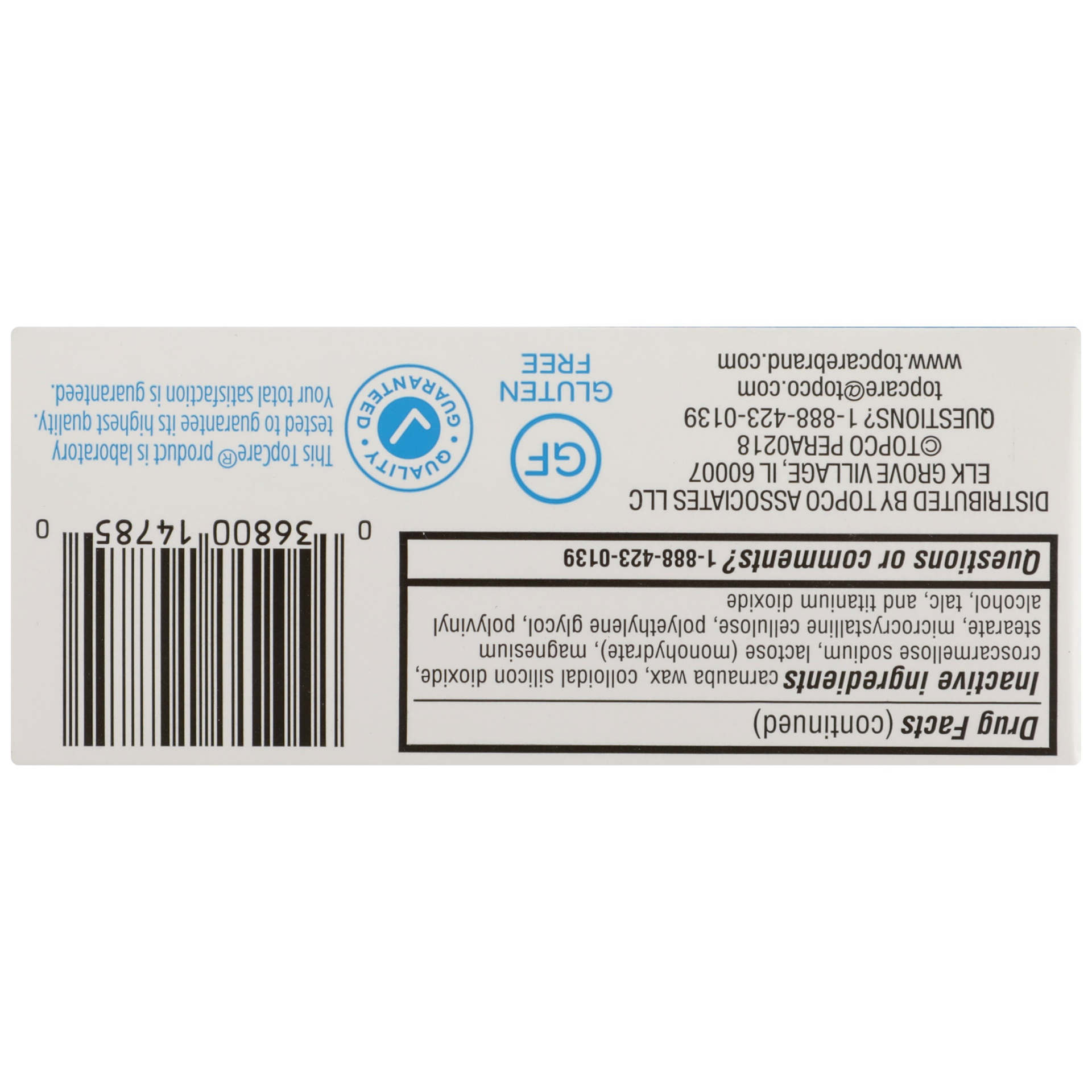 slide 6 of 6, Topcare Famotidine Tabs Max, 25 ct
