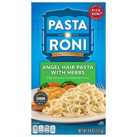 slide 1 of 1, Pasta Roni Pasta Angel Hair With Herbs Box - 4.8 Oz, 4.8 oz